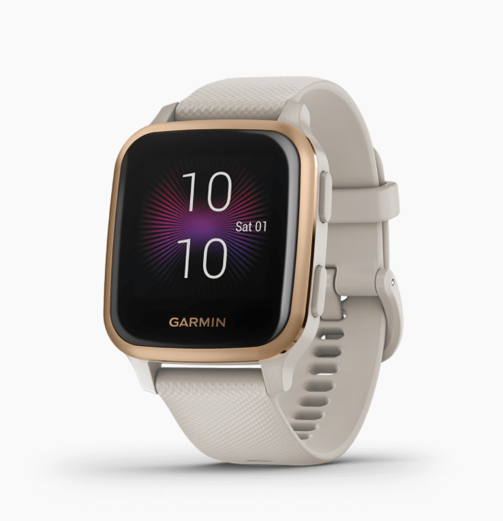 Garmin 佳明 Venu Sq Music Edition 中文版 (白砂/玫瑰金色) 010-02426-61