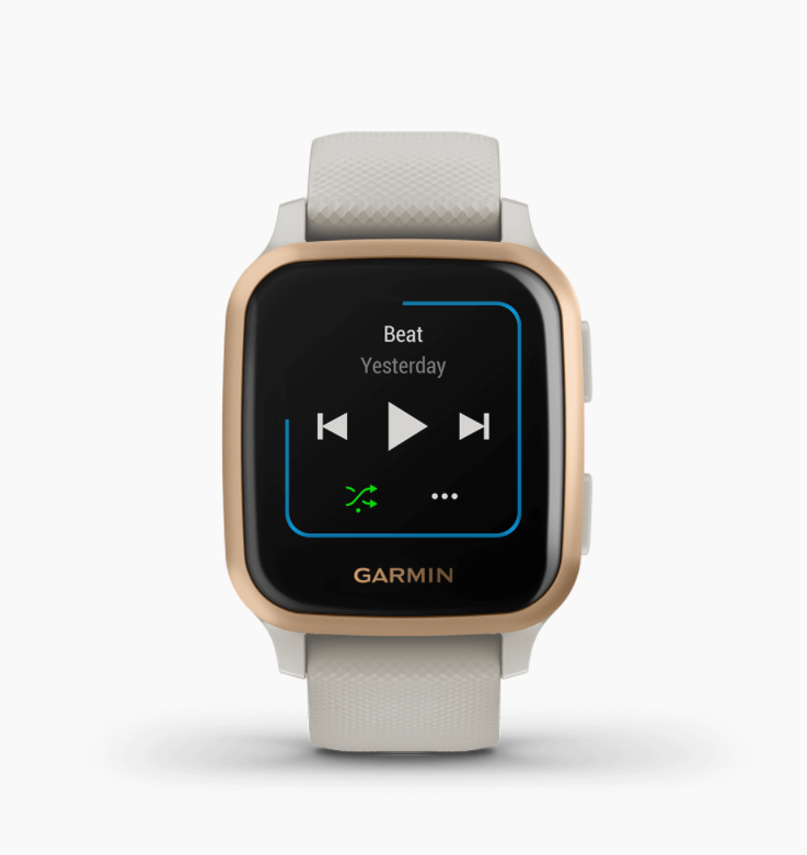 Garmin 佳明 Venu Sq Music Edition 中文版 (白砂/玫瑰金色) 010-02426-61