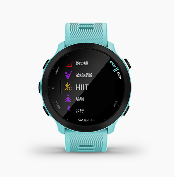 Garmin 佳明 Forerunner 55 繁體中文版 (湖水藍) 010-02562-22