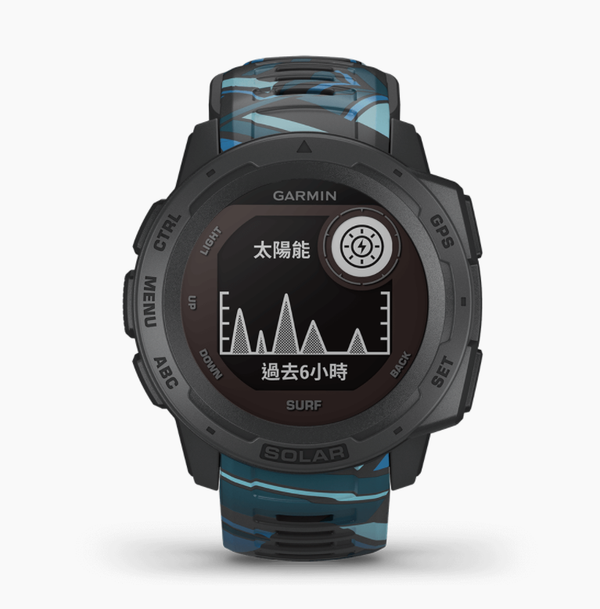 Garmin 佳明 Instinct Solar Surf Linear 繁體中文版 (礁石灰)  010-02293-59