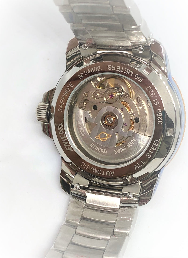 Enicar 英納格 精鋼男裝手錶 3269-51-322GCH