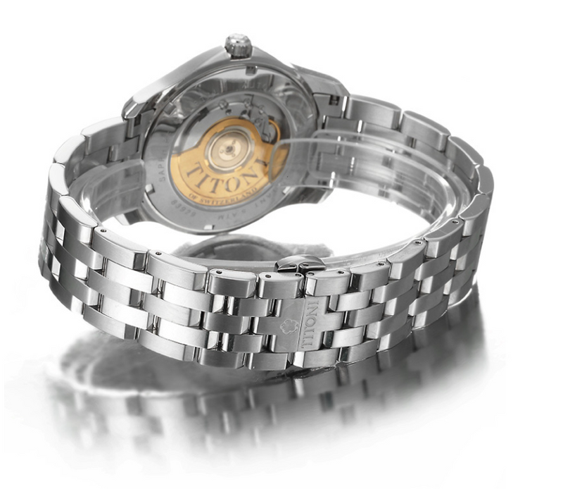 Titoni 梅花錶 男士腕錶   83929S-317